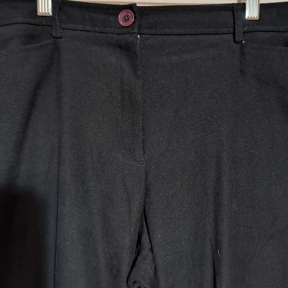 ❤️Coldwater Creek Black Zip Stretch Pants Straight Leg Classic Fit Size 16❤️ - Picture 4 of 9
